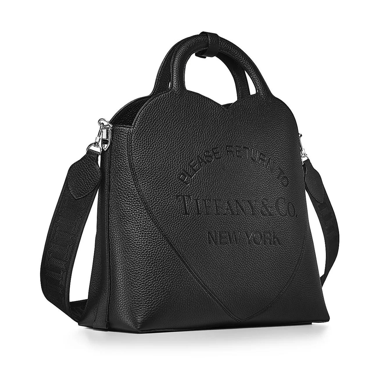 Tiffany & Co. Return to Tiffany® Medium Tote Bag in Black Leather | ^Women Bags|Women's Accessories
