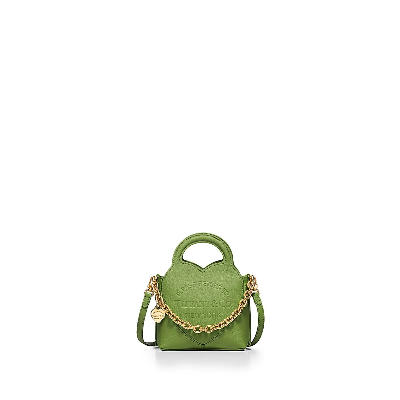 Tiffany & Co. Return to Tiffany® Micro Tote in Peridot Green Leather | ^Women Bags|Women's Accessories
