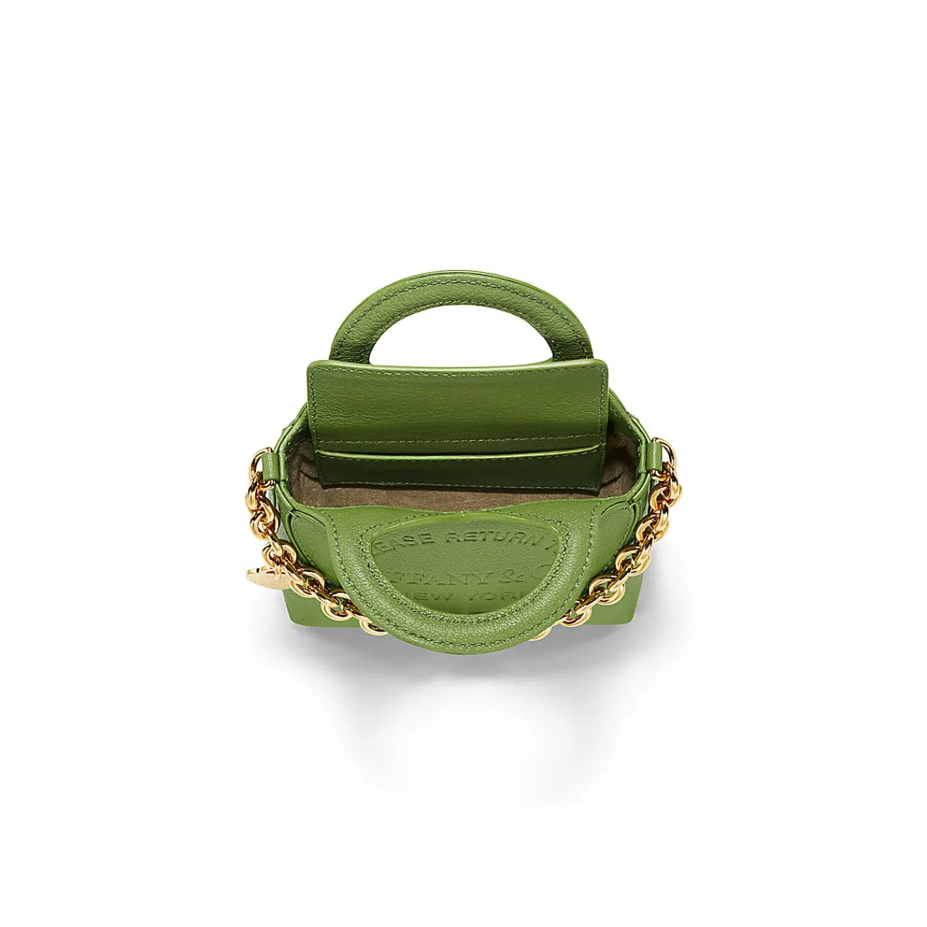 Tiffany & Co. Return to Tiffany® Micro Tote in Peridot Green Leather | ^Women Bags|Women's Accessories