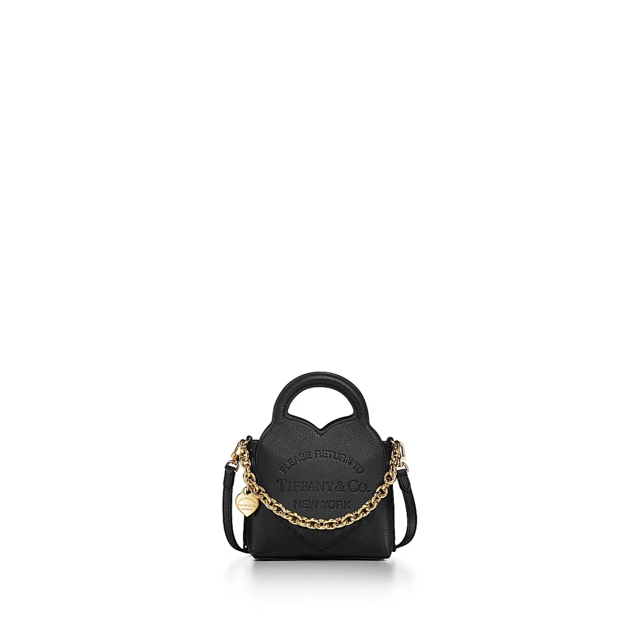 Tiffany & Co. Return to Tiffany® Micro Tote in Black Leather | ^Women Bags|Women's Accessories
