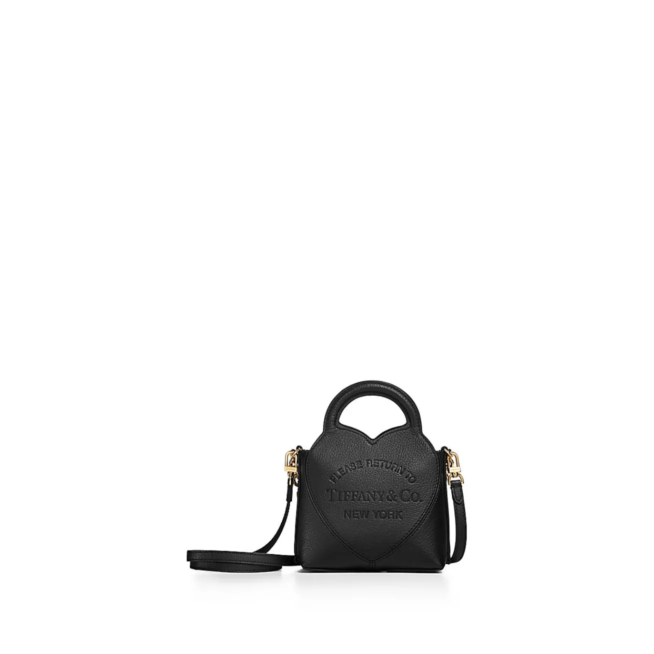 Tiffany & Co. Return to Tiffany® Micro Tote in Black Leather | ^Women Bags|Women's Accessories
