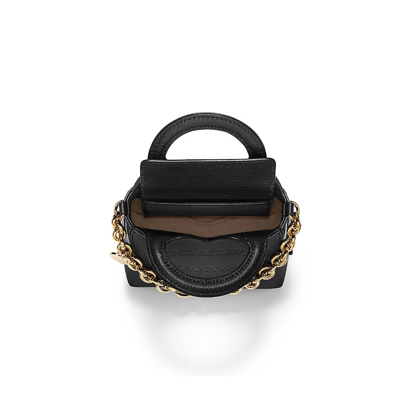 Tiffany & Co. Return to Tiffany® Micro Tote in Black Leather | ^Women Bags|Women's Accessories