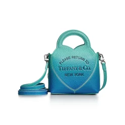 Tiffany & Co. Return to Tiffany® Micro Tote Bag in Infinity Blue Leather | ^Women Bags|Women's Accessories