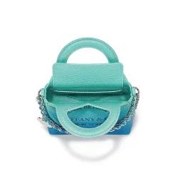 Tiffany & Co. Return to Tiffany® Micro Tote Bag in Infinity Blue Leather | ^Women Bags|Women's Accessories