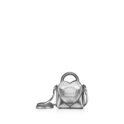 Tiffany & Co. Return to Tiffany® Micro Tote in Silver-colored Leather | ^Women Bags|Women's Accessories
