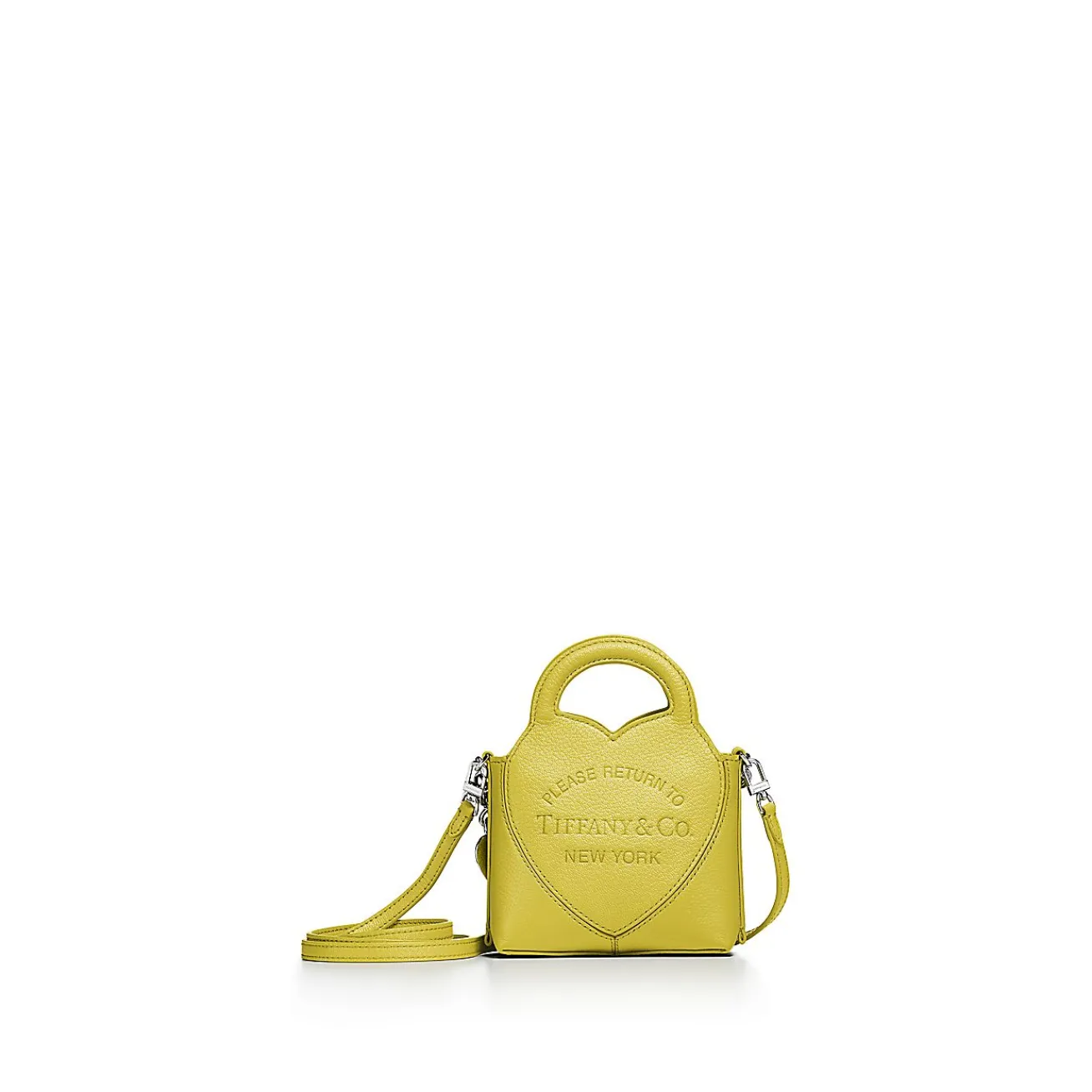 Tiffany & Co. Return to Tiffany® Micro Tote Bag in Citrine Yellow Leather | ^Women Bags|Women's Accessories