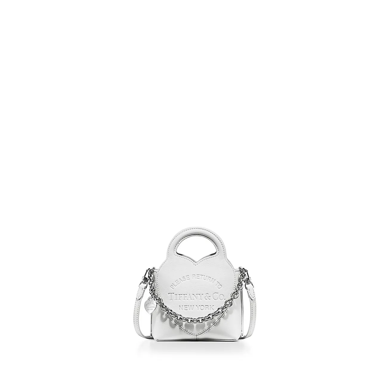 Tiffany & Co. Return to Tiffany® Micro Tote in White Leather | ^Women Bags|Women's Accessories