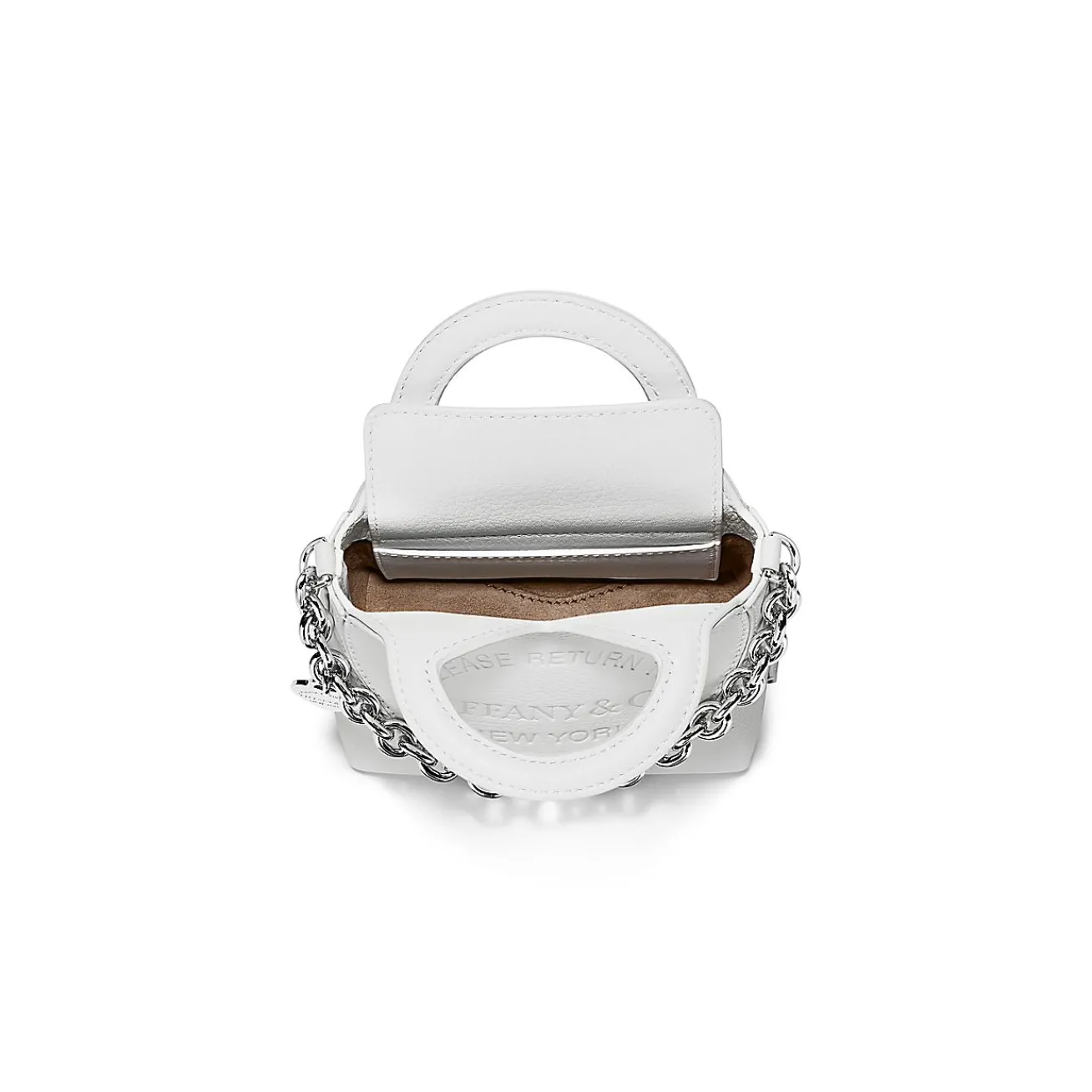 Tiffany & Co. Return to Tiffany® Micro Tote in White Leather | ^Women Bags|Women's Accessories