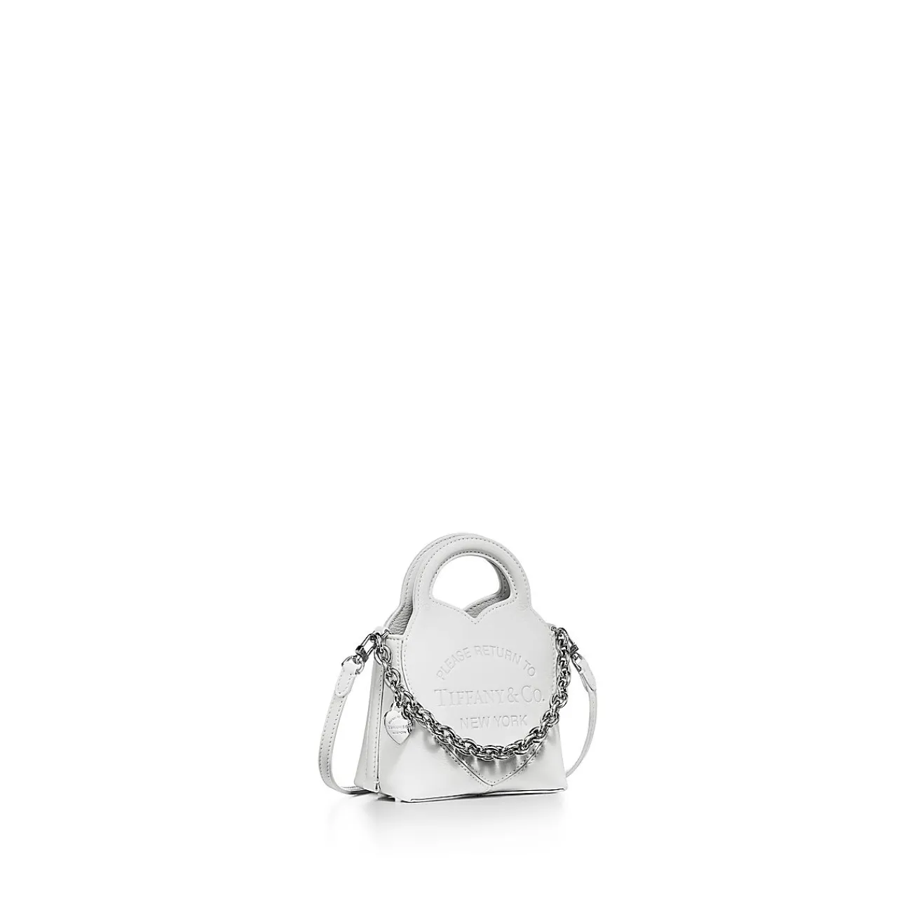 Tiffany & Co. Return to Tiffany® Micro Tote in White Leather | ^Women Bags|Women's Accessories