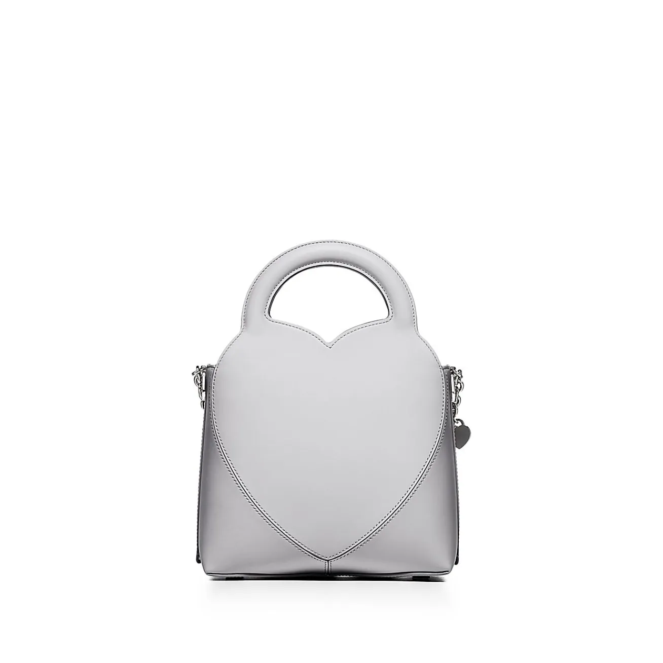 Tiffany & Co. Return to Tiffany® Mini Charm Tote Bag in Gray Leather | ^Women Bags|Women's Accessories