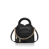 Tiffany & Co. Return to Tiffany® Mini Charm Tote Bag in Black Leather | ^Women Bags|Women's Accessories