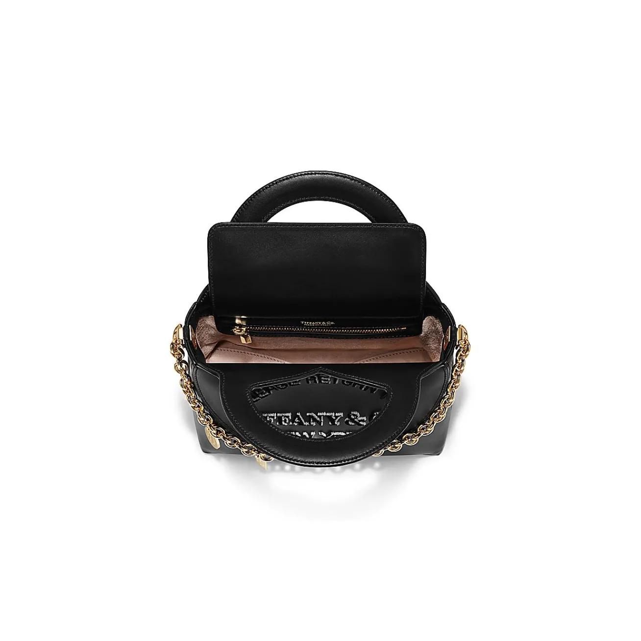 Tiffany & Co. Return to Tiffany® Mini Charm Tote Bag in Black Leather | ^Women Bags|Women's Accessories