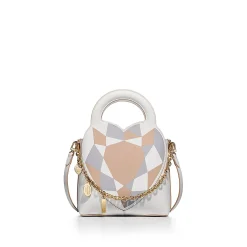 Tiffany & Co. Return to Tiffany® Mini Charm Tote Bag in Neutral Intarsia Leather | ^Women Bags|Women's Accessories