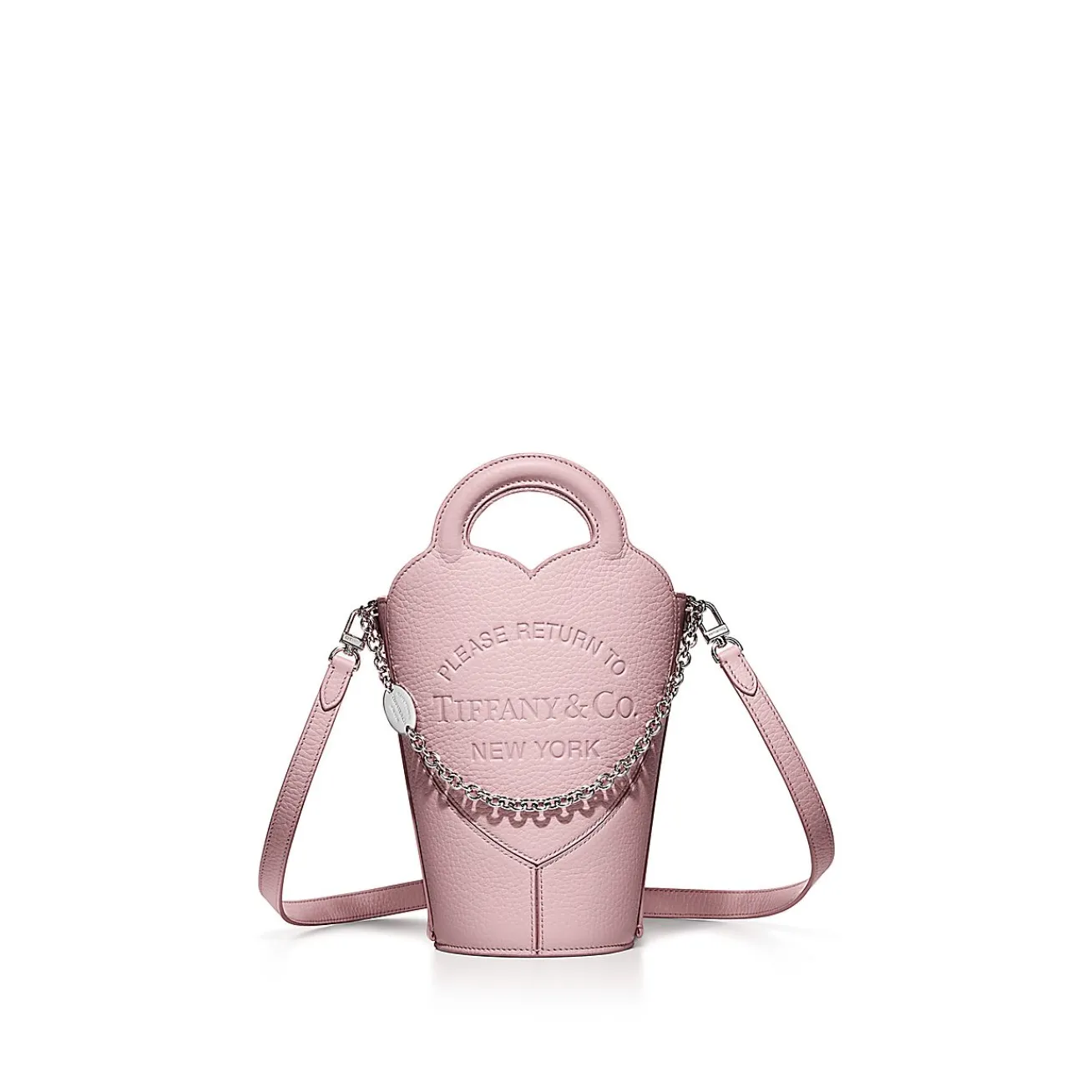 Tiffany & Co. Return to Tiffany® Mini Crossbody Bag in Crystal Pink Leather | ^Women Bags|Women's Accessories