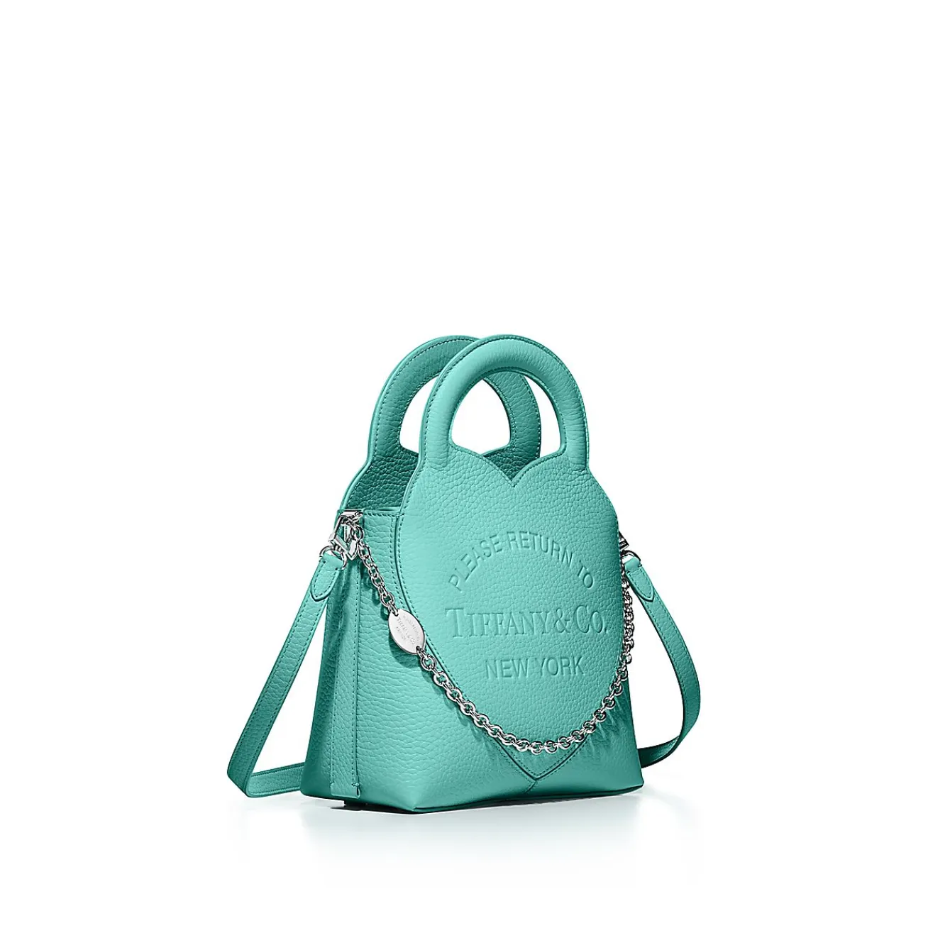 Tiffany & Co. Return to Tiffany® Mini Tote Bag in Tiffany Blue® Leather | ^Women Bags|Women's Accessories