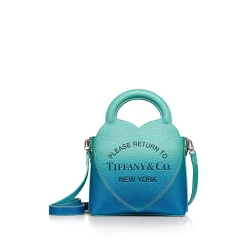 Tiffany & Co. Return to Tiffany® Mini Tote Bag in Infinity Blue Leather | ^Women Bags|Women's Accessories