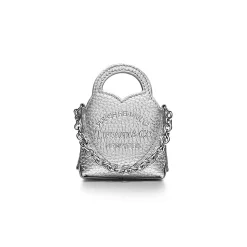 Tiffany & Co. Return to Tiffany® Nano Bag in Silver-colored Leather | ^Women Small Leather Goods|Women's Accessories