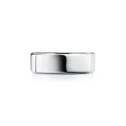 Tiffany & Co. Return to Tiffany® narrow ring in sterling silver with diamonds, 6 mm wide. | ^ Rings|Bold Silver Jewelry