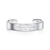 Tiffany & Co. Return to Tiffany® narrow cuff in sterling silver with diamonds, medium. | ^ Bracelets|Bold Silver Jewelry