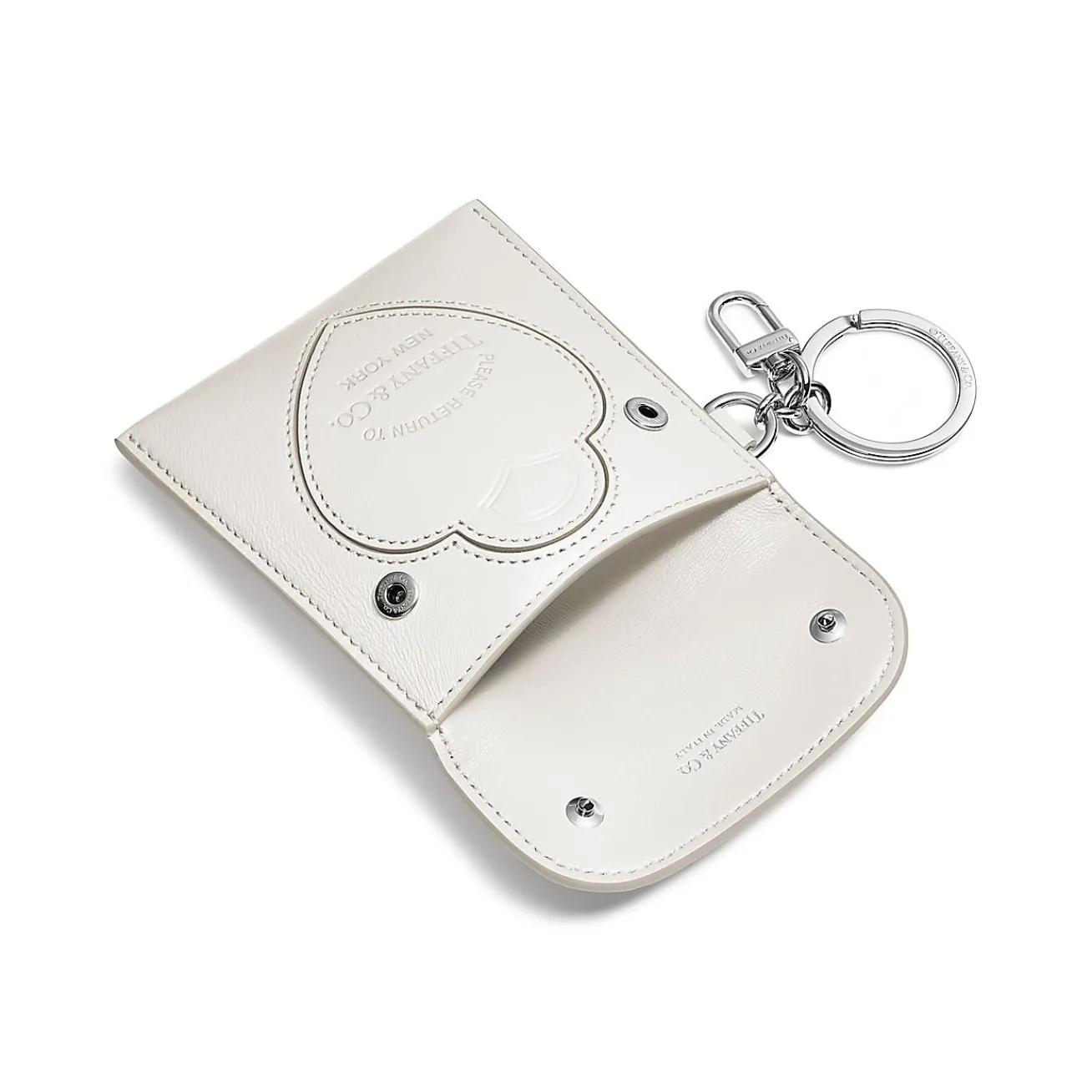 Tiffany & Co. Return to Tiffany® Pouch Bag Charm in Ivory Leather | ^Women Business Gifts|Small Leather Goods