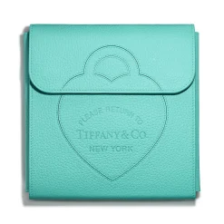 Tiffany & Co. Return to Tiffany® Pouch in Tiffany Blue® Leather, Large | ^Women Tiffany Blue® Gifts|Small Leather Goods