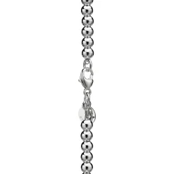Tiffany & Co. Return to Tiffany® Red Mini Heart Bead Bracelet in Silver with a Diamond, 4 mm | ^ Bracelets|Gifts for Her