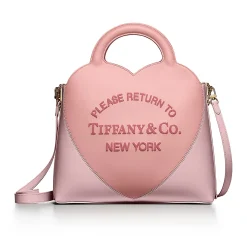 Tiffany & Co. Return to Tiffany® Small Charm Tote in Pink Colorblock Leather | ^Women Bags|Women's Accessories