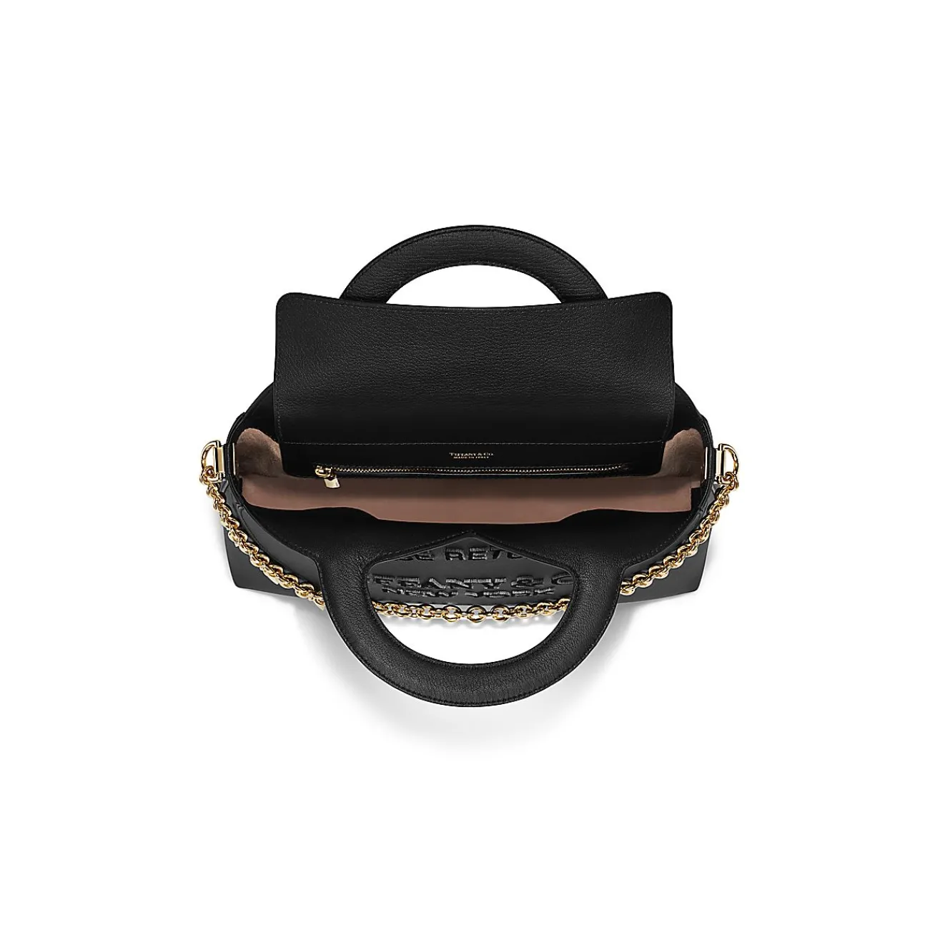 Tiffany & Co. Return to Tiffany® Small Charm Tote Bag in Black Leather | ^Women Bags|Women's Accessories