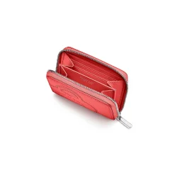 Tiffany & Co. Return to Tiffany® Small Zip Wallet in Hibiscus Red Leather | ^Women Small Leather Goods|Women's Accessories