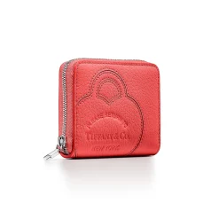 Tiffany & Co. Return to Tiffany® Small Zip Wallet in Hibiscus Red Leather | ^Women Small Leather Goods|Women's Accessories
