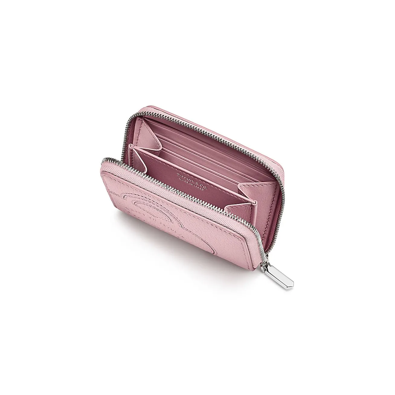Tiffany & Co. Return to Tiffany® Small Zip Wallet in Crystal Pink Leather | ^Women Small Leather Goods|Women's Accessories