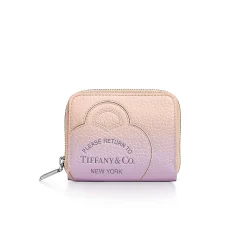 Tiffany & Co. Return to Tiffany® Small Zip Wallet in Infinity Morganite Leather | ^Women Small Leather Goods|Women's Accessories