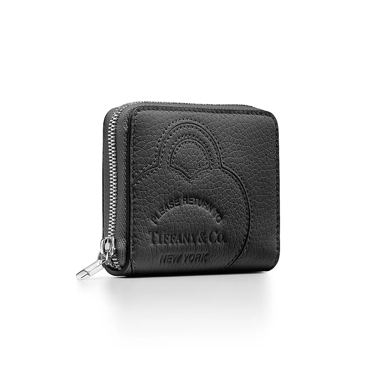 Tiffany & Co. Return to Tiffany® Small Zip Wallet in Black Leather | ^Women Small Leather Goods|Women's Accessories
