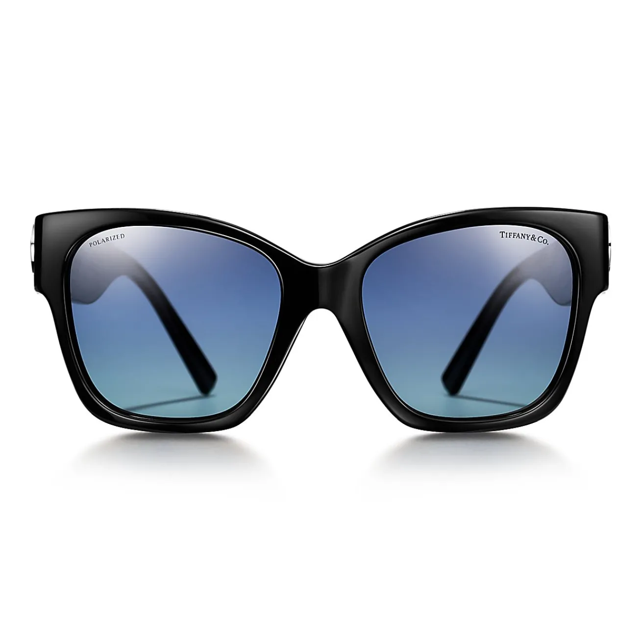 Tiffany & Co. Return to Tiffany® Sunglasses in Black Acetate with Tiffany Blue® Lenses | ^Women Return to Tiffany®|Gifts $1,500 & Under