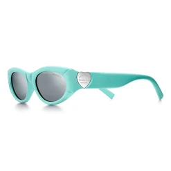 Tiffany & Co. Return to Tiffany® Sunglasses in Tiffany Blue® Acetate and Gray Mirrored Lenses | ^Women Return to Tiffany®|Sunglasses