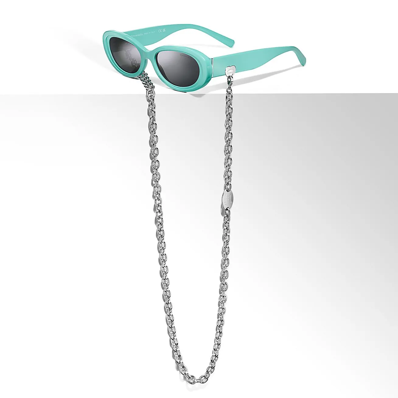 Tiffany & Co. Return to Tiffany® Sunglasses in Tiffany Blue® Acetate with Dark Gray Lenses | ^Women Return to Tiffany®|Sunglasses