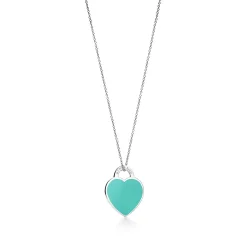 Tiffany & Co. Return to Tiffany® Tiffany Blue® Small Heart Tag Pendant in Sterling Silver | ^ Necklaces & Pendants|Gifts for Her