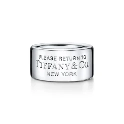 Tiffany & Co. Return to Tiffany® wide ring in sterling silver, 10 mm wide. | ^ Rings|Bold Silver Jewelry