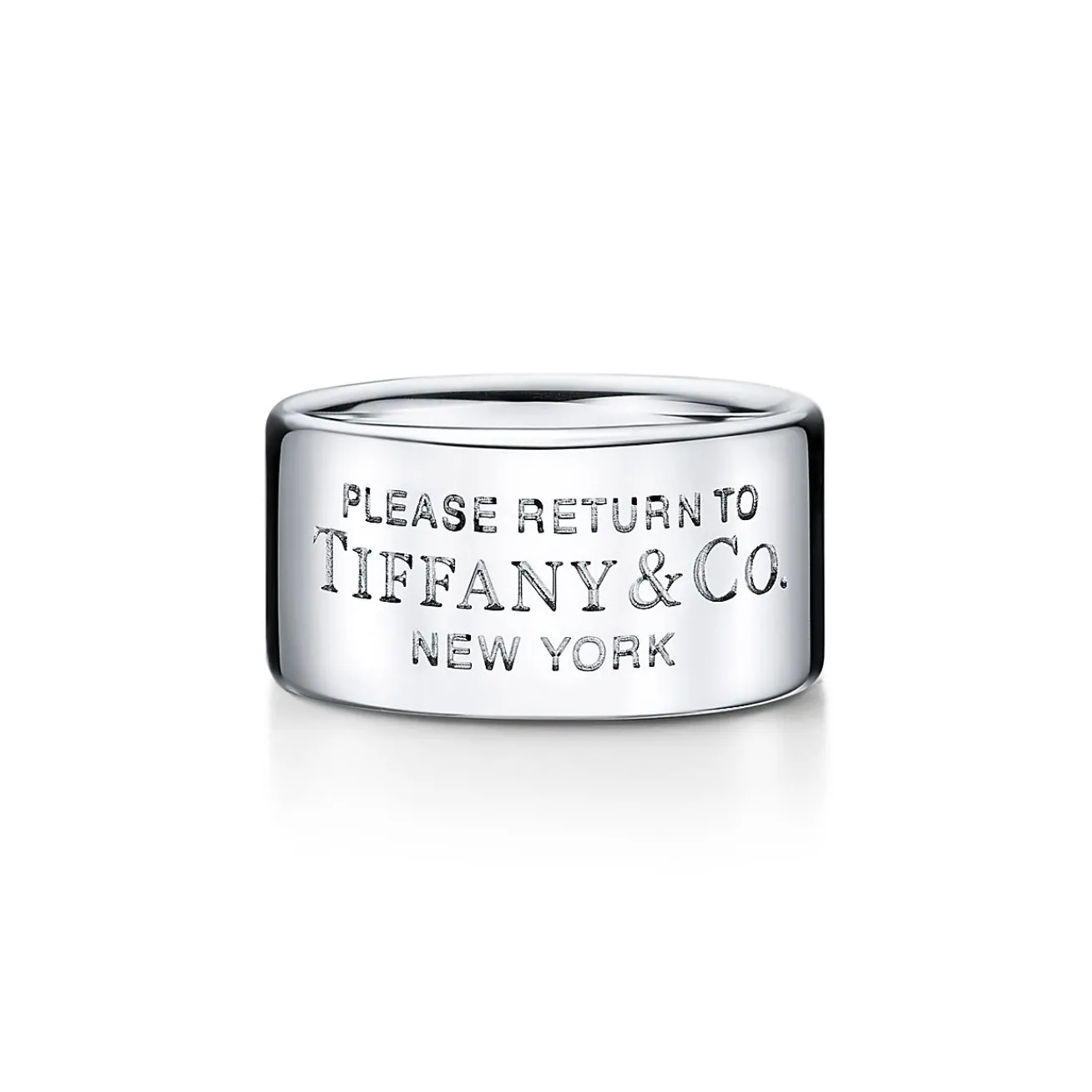 Tiffany & Co. Return to Tiffany® wide ring in sterling silver, 10 mm wide. | ^ Rings|Bold Silver Jewelry