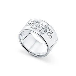 Tiffany & Co. Return to Tiffany® wide ring in sterling silver, 10 mm wide. | ^ Rings|Bold Silver Jewelry
