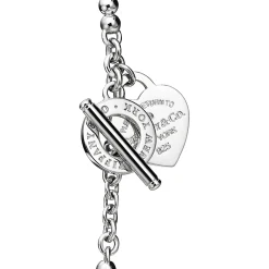 Tiffany & Co. Return to Tiffany® Wrap Bead Bracelet in Silver with Pearls and a Diamond, Small | ^ Bracelets|Gifts for Her