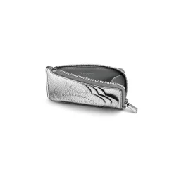 Tiffany & Co. Return to Tiffany® Zip Card Case in Silver-colored Leather | ^Women Business Gifts|Small Leather Goods