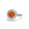 Tiffany & Co. Ring in Platinum with a Spessartine and Diamonds | ^ Rings|Diamond Jewelry