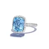 Tiffany & Co. Ring in Platinum with an Aquamarine and Diamonds | ^ Rings|Diamond Jewelry