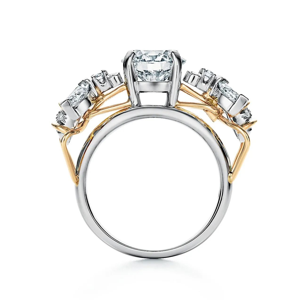 Tiffany & Co. Schlumberger by ™ Two Bees engagement ring in platinum and 18k gold | ^ Jean Schlumberger by Tiffany|Engagement Rings
