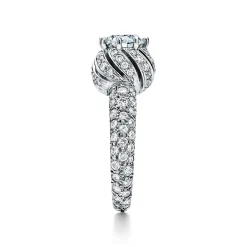 Tiffany & Co. Schlumberger by ™ Buds engagement ring with a diamond platinum band | ^ Jean Schlumberger by Tiffany|Engagement Rings