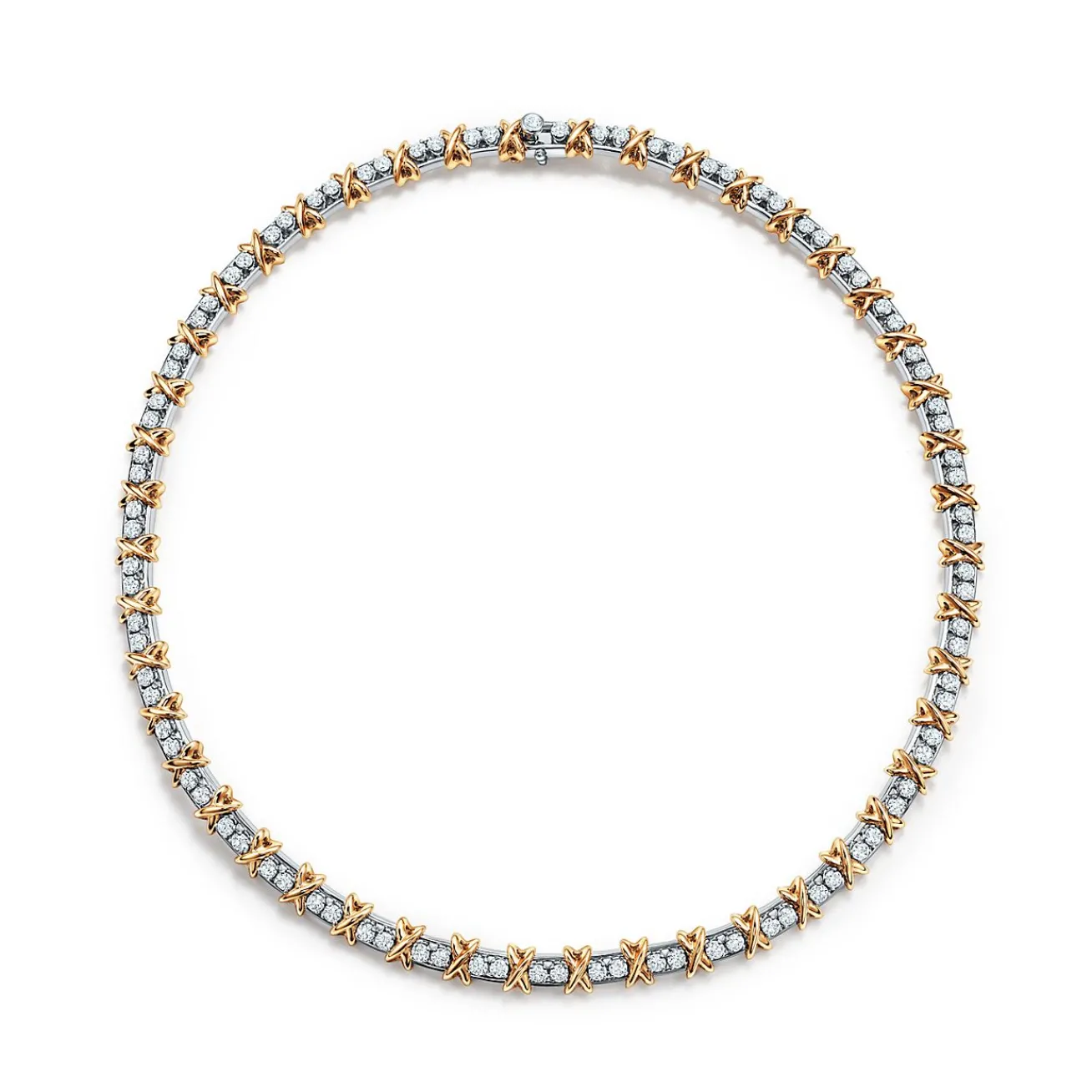 Tiffany & Co. Schlumberger by ™ Ninety-two Stone Necklace in Platinum and Gold | ^ Necklaces & Pendants|Gold Jewelry