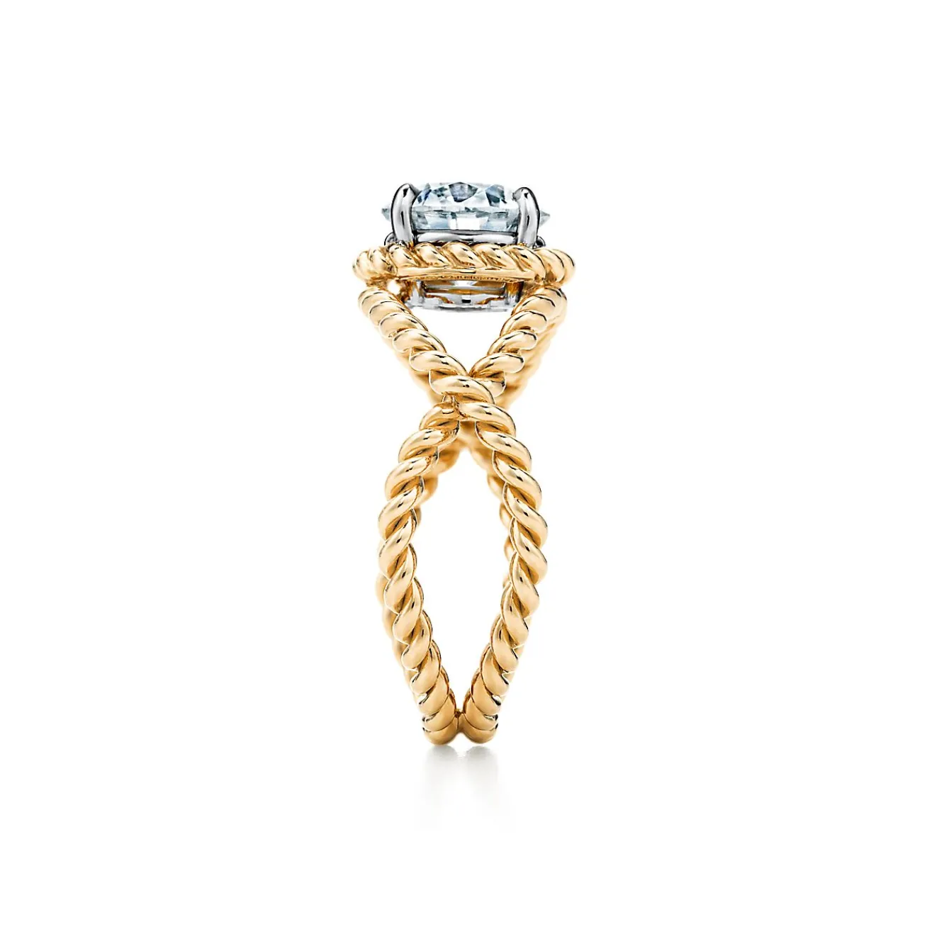 Tiffany & Co. Schlumberger by ™ Rope engagement ring in 18k gold. | ^ Jean Schlumberger by Tiffany|Engagement Rings