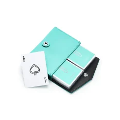 Tiffany & Co. Shop Paper Clip Playing Cards with Leather Pouch | ^ Him|Gifts for Him