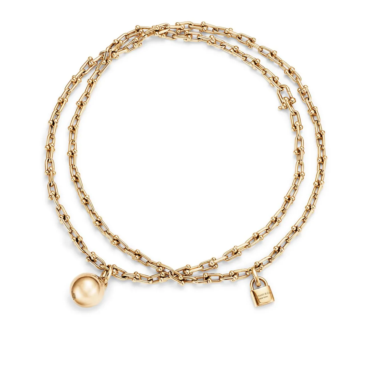 Tiffany & Co. Shop Tiffany HardWear 36" 18K Gold Link Wrap Necklace | ^ Necklaces & Pendants|Men's Jewelry